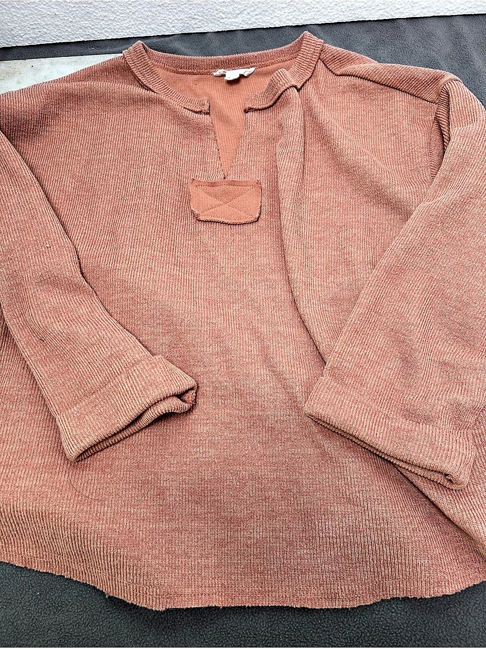 blu pepper burnt orange Knit Pullover Sweater small